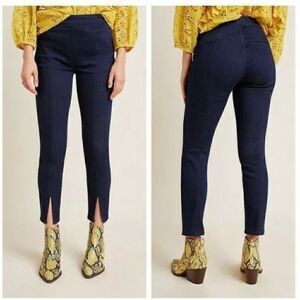 Pilcro and the Letterpress high rise skinny denim Jeans with Side Zipper and Sli